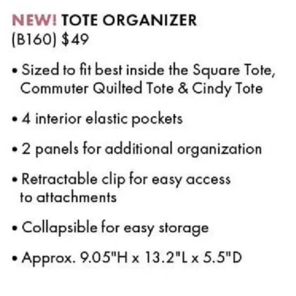 Thirty-One Tote Organizer insert - Picture 2 of 2
